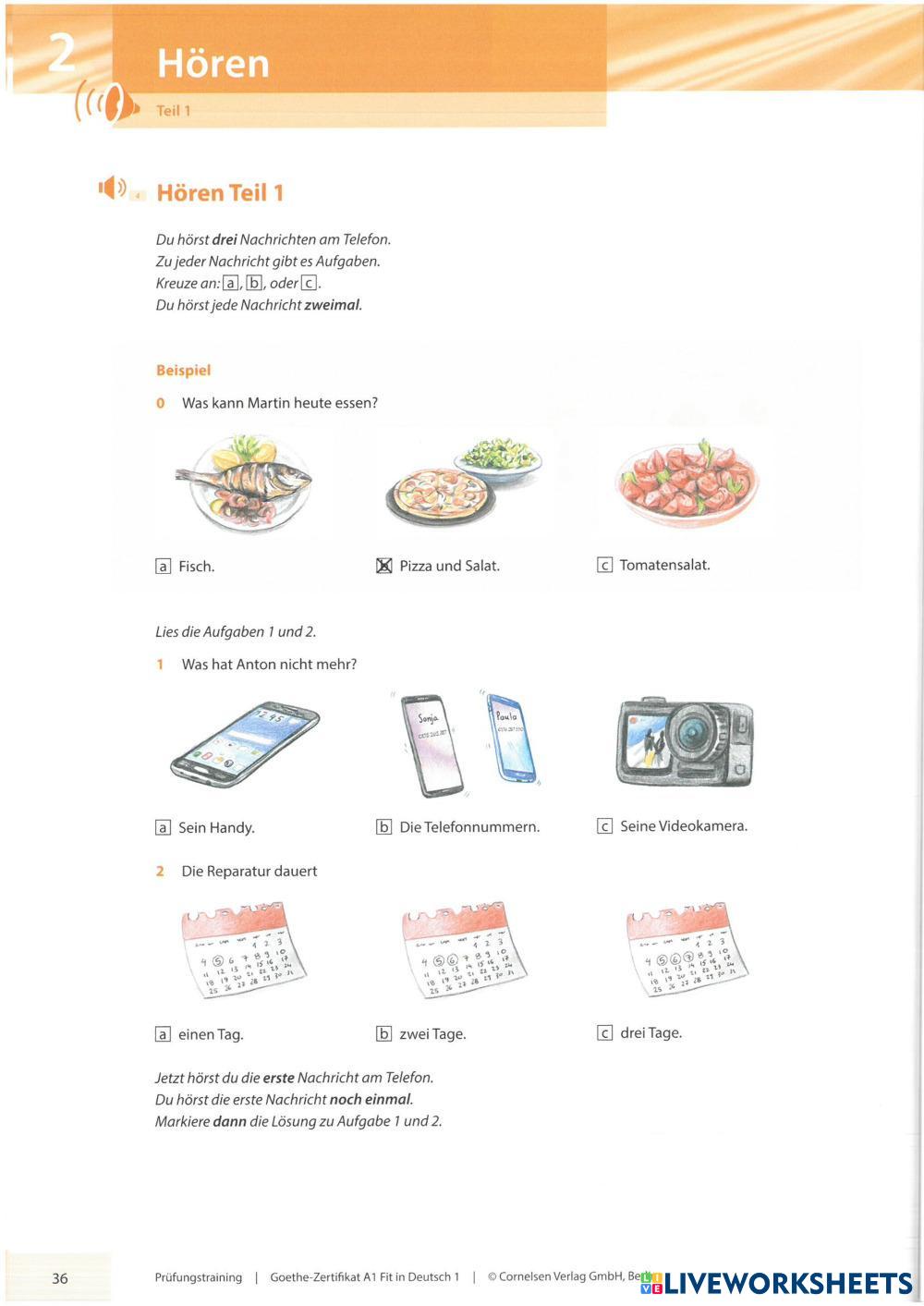 Prüfungstrainin… | Free Interactive Worksheets | 7224897