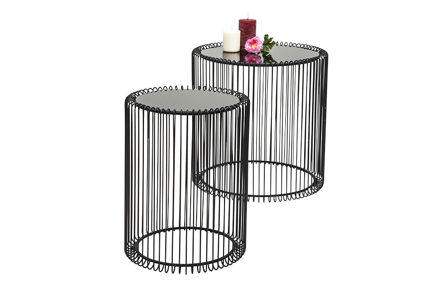 ワイヤーブラック(2/Set) サイドテーブル - サイドテーブルの通販