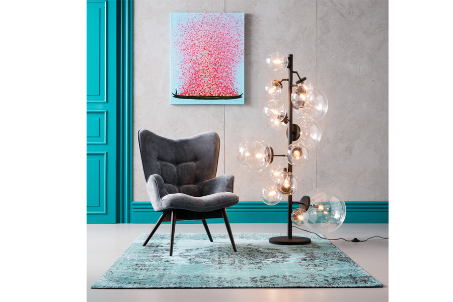 フラワーボート 100x80cm タッチドピクチャー - アート・インテリア