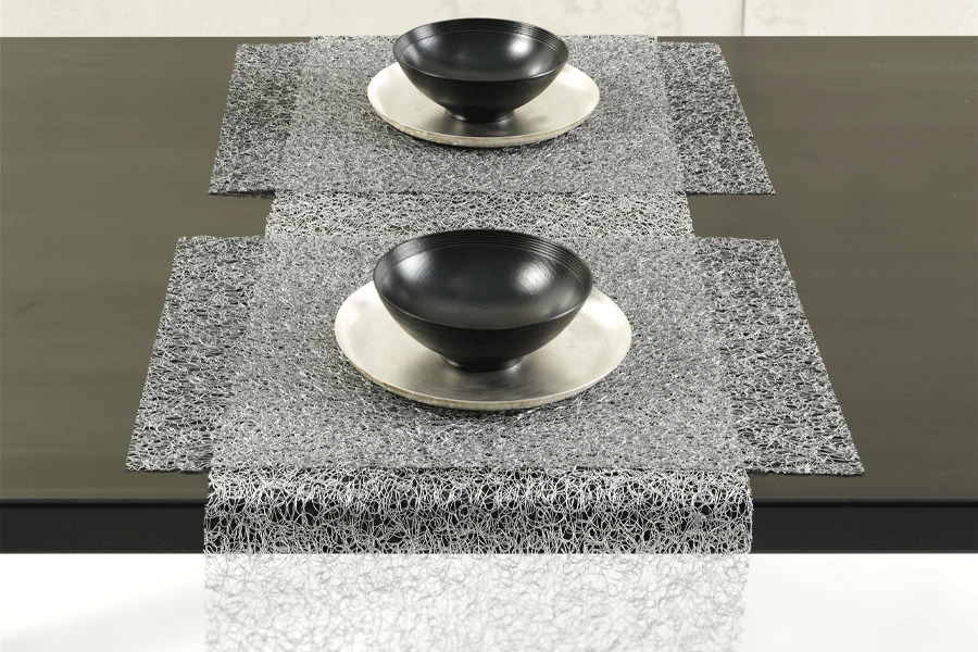 Chilewich(チルウィッチ)テーブルランナーMetallic Lace(メタリック