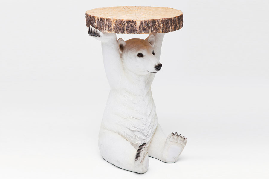 アニマルサイドテーブル ポーラーベア - サイドテーブルの通販