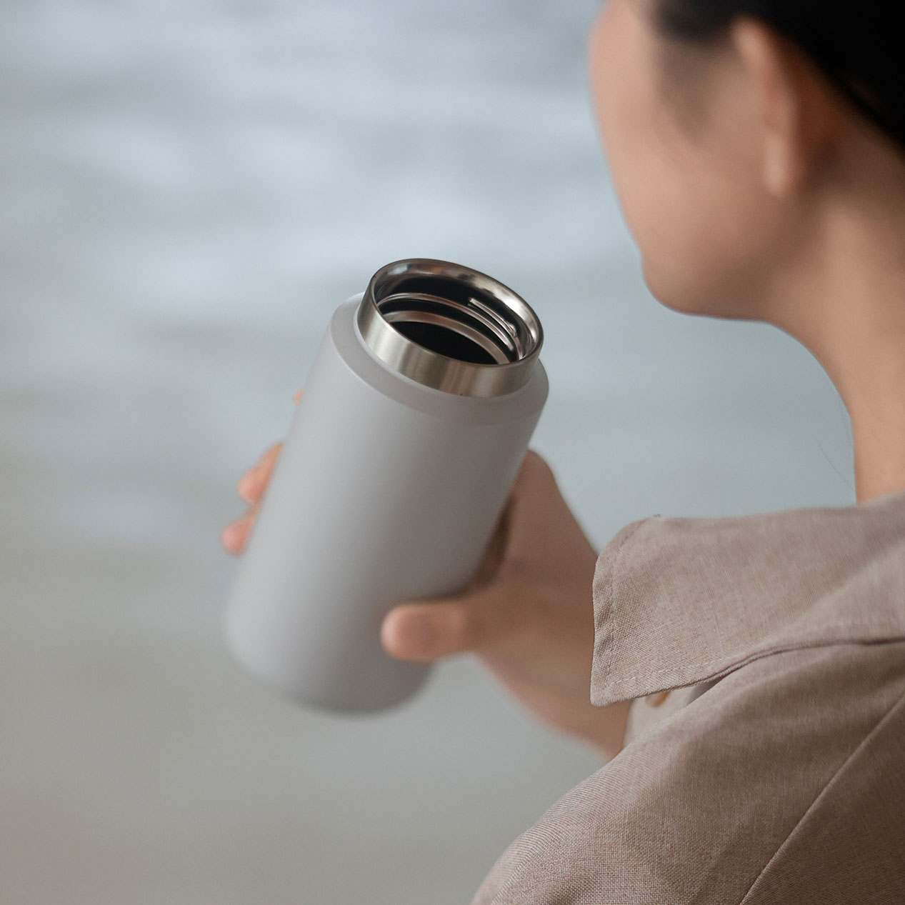 RIVERS（リバーズ）ドリンクボトル モク 350 トープ | LIVING MOTIF