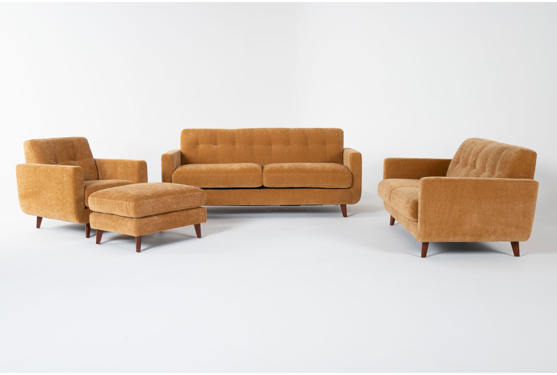 Allie Tufted 4 Piece Sofa Set | Living Spaces