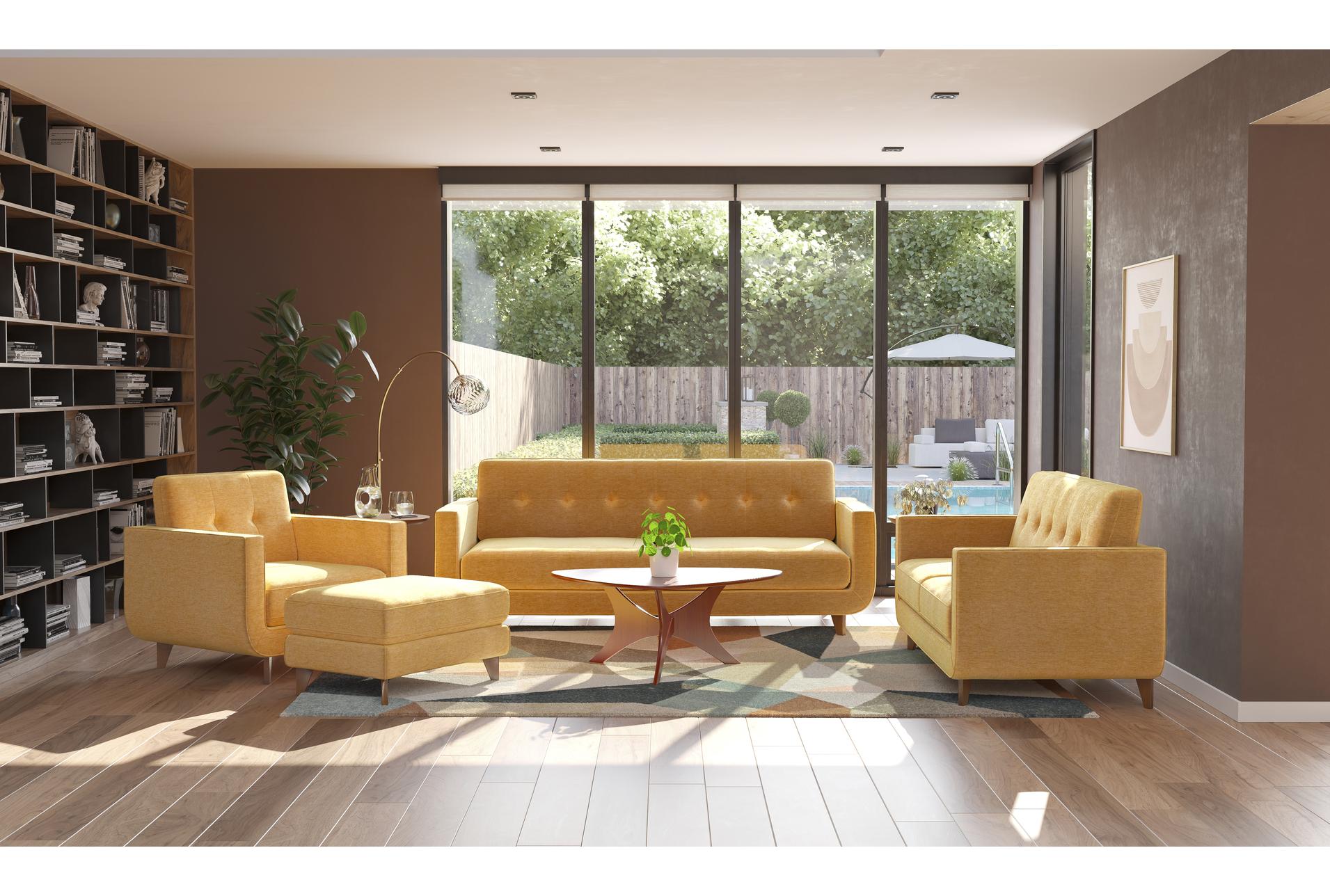 Allie Tufted 4 Piece Sofa Set | Living Spaces