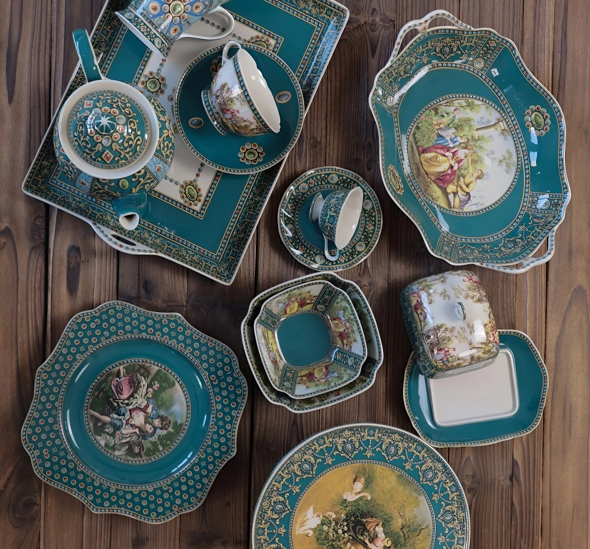 卸売アンティーク食器、バルクのビンテージ食器セットカスタム