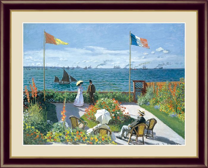 アート額絵 クロード・モネ F6サイズ サン・タドレスのテラス
