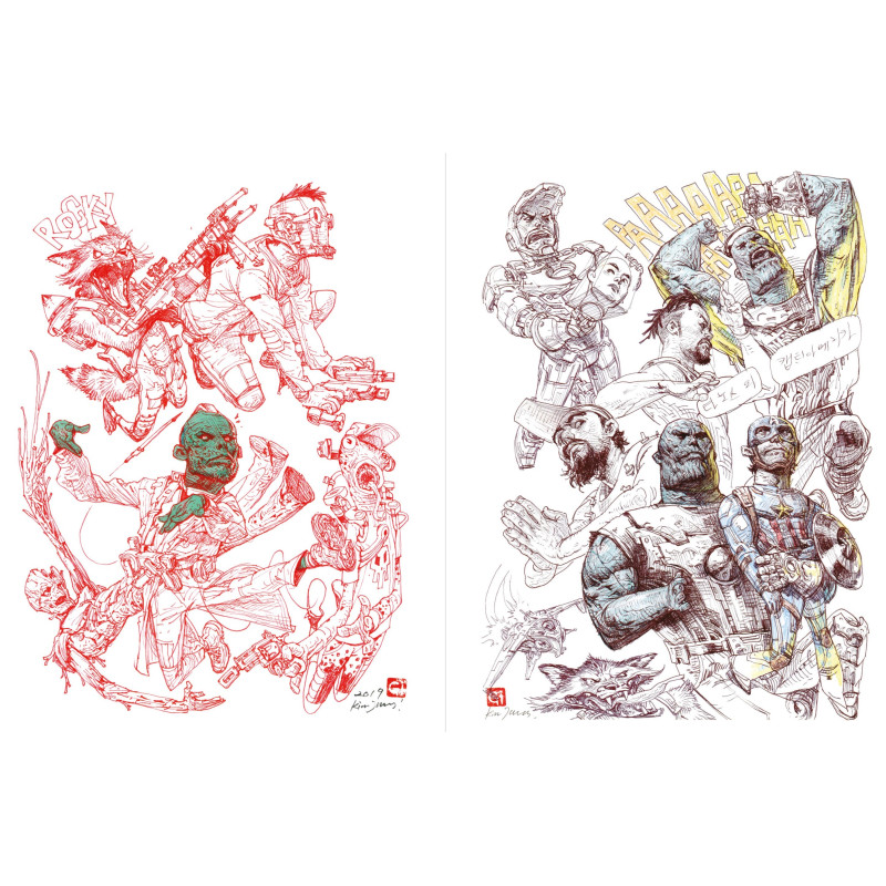 キム・ジョンギ スケッチコレクション 画集 4冊セット Kim Jung-Gi