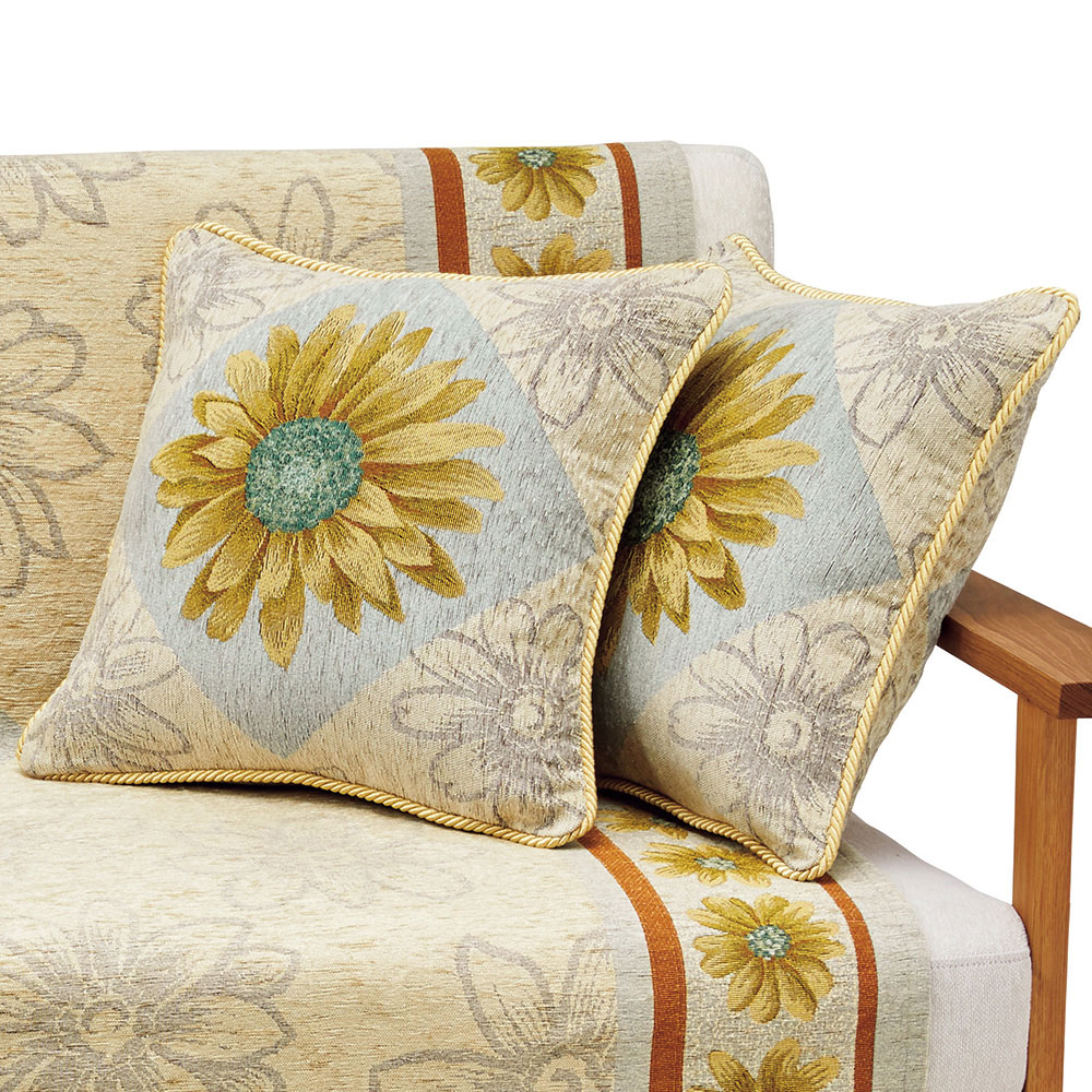 フィニコップ社 イタリア製クッションカバー・マルゲリータ／同色2枚組