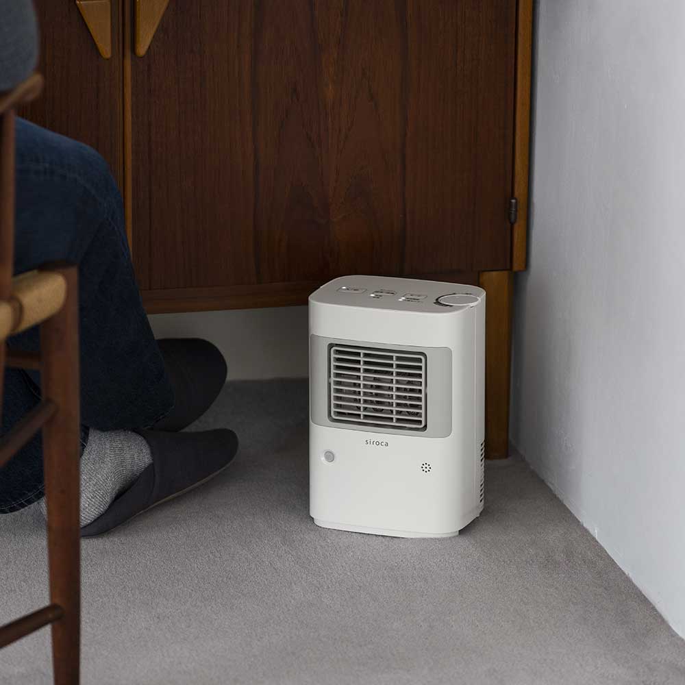 siroca 温度調節・人感センサー付き 足元ヒーター まめポカ | ライト