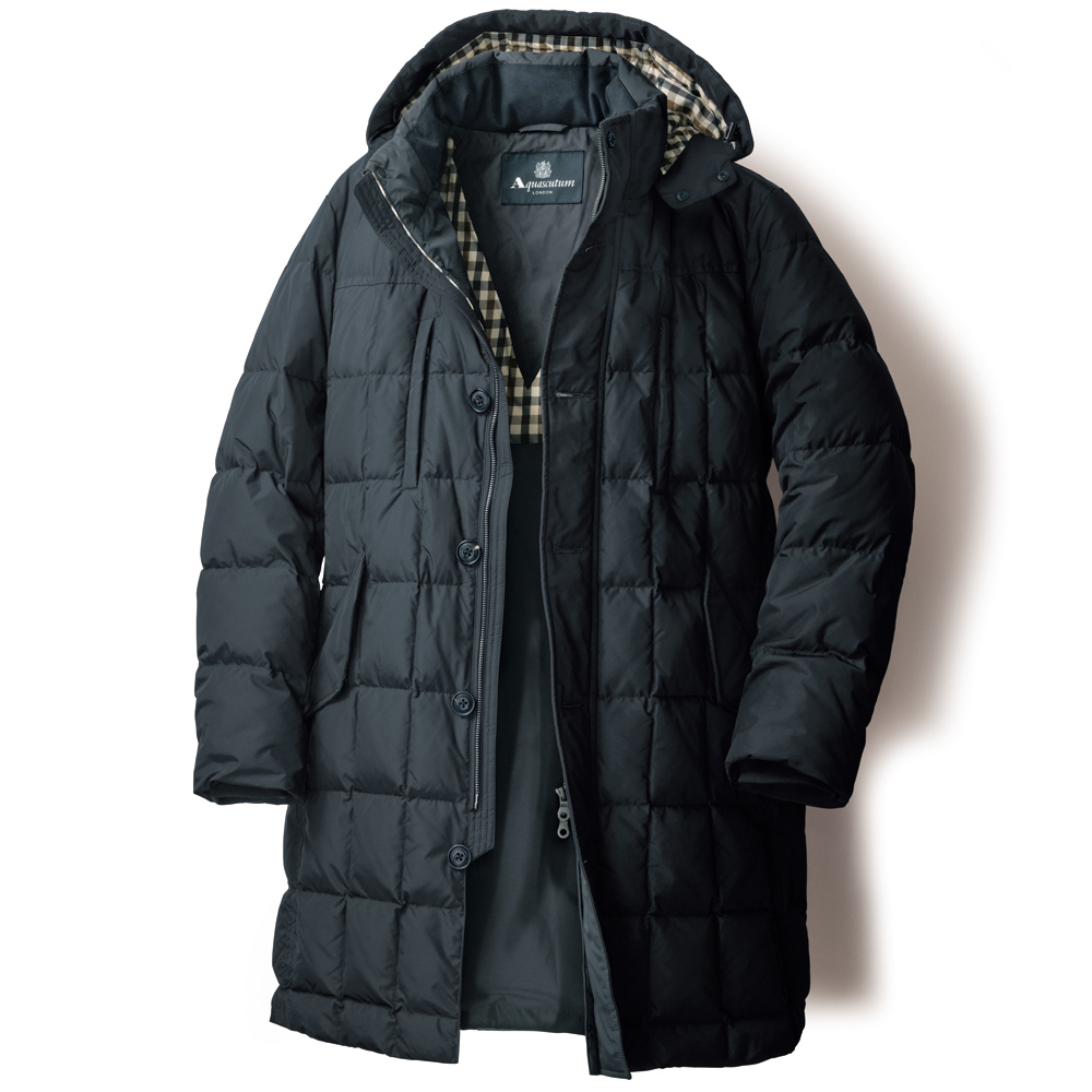 アクアスキュータム グースダウン・セミロングコート | ライトアップ
