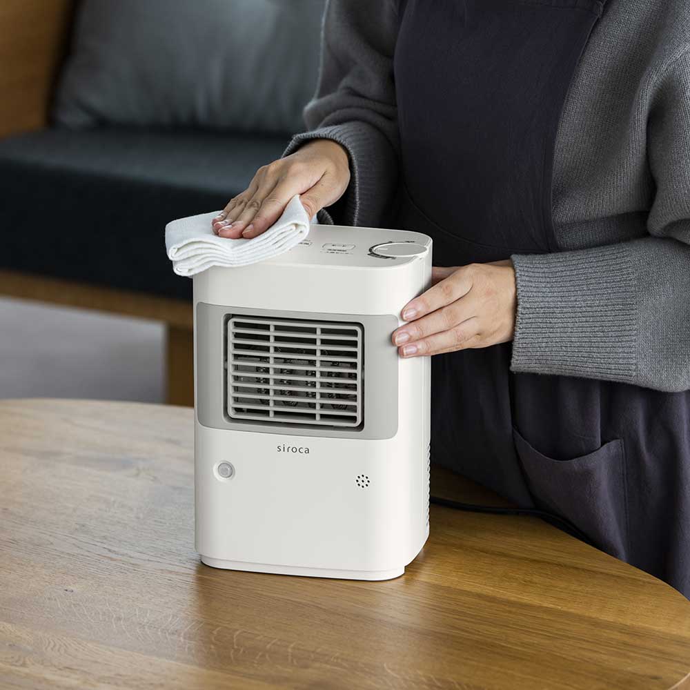 siroca 温度調節・人感センサー付き 足元ヒーター まめポカ | ライト