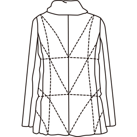 アソーム 千鳥柄風プリントダウンコート | ライトアップオンラインストア