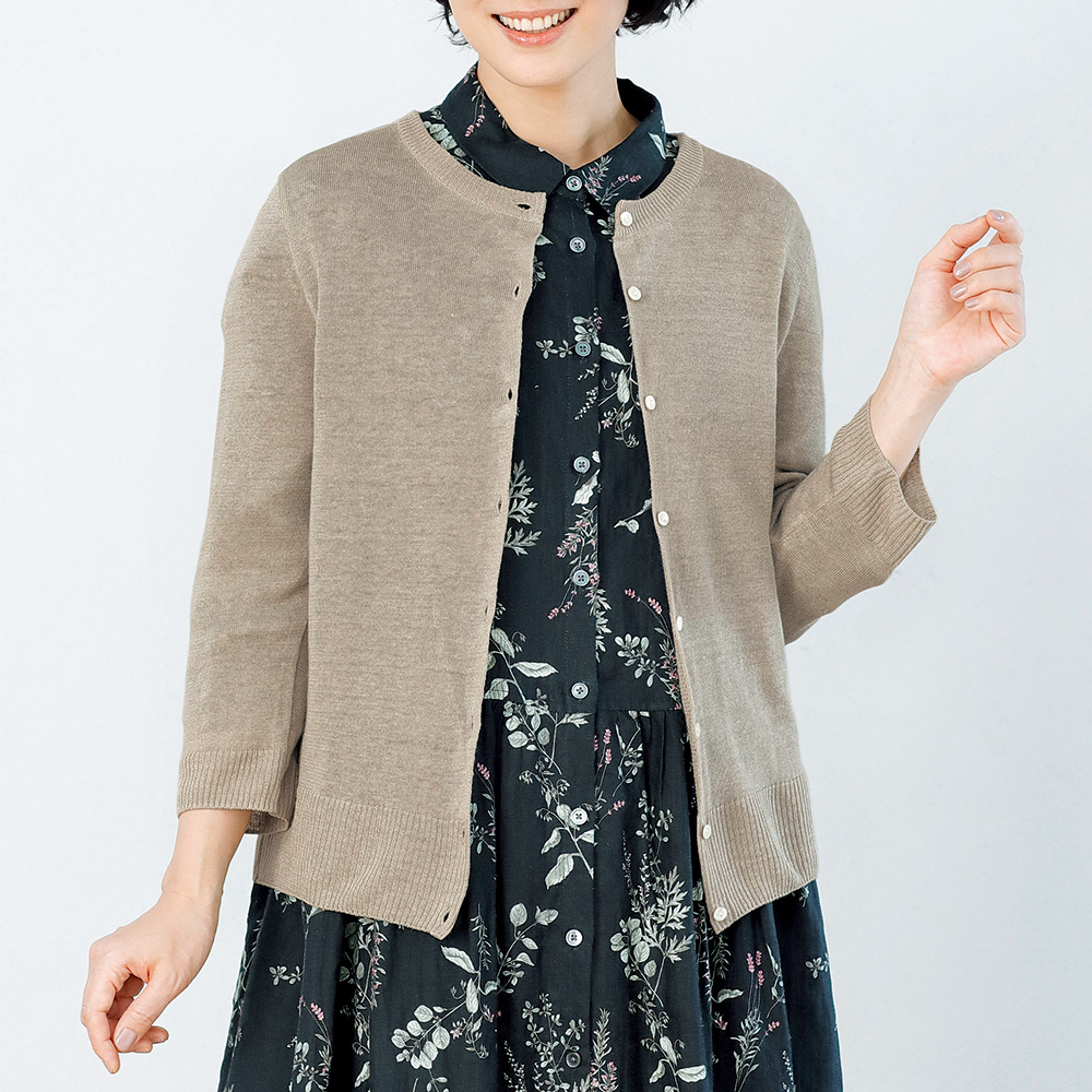 ノフル 七分袖クルーネックカーディガン／当社限定 | ライトアップ