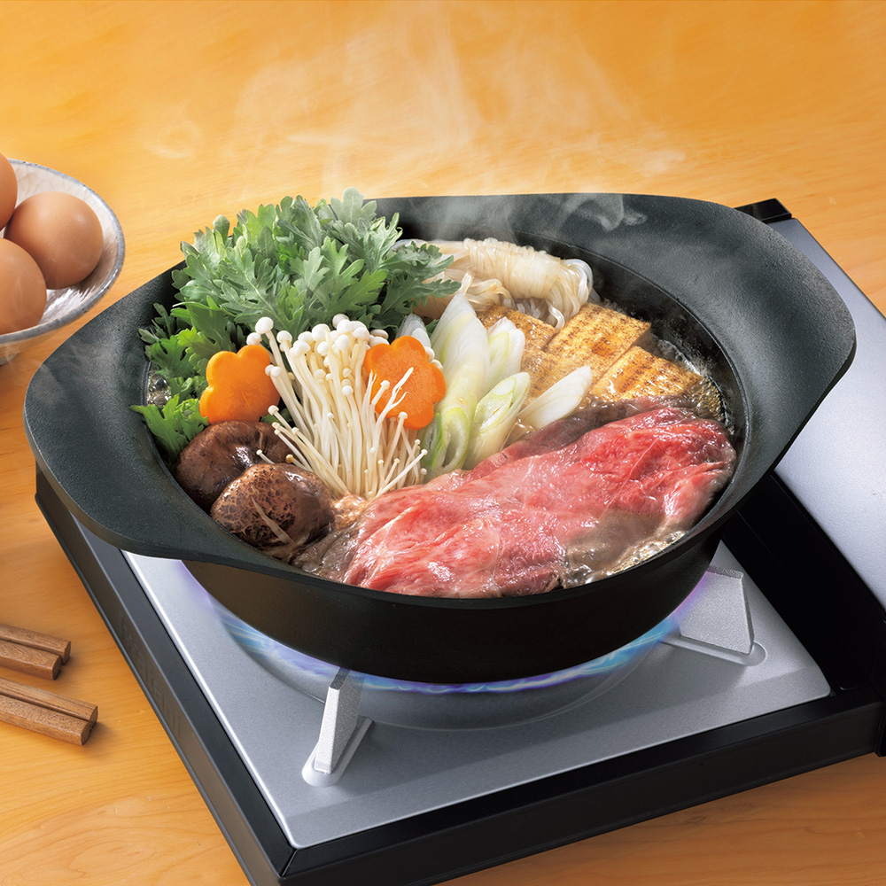 柳 宗理 南部鉄器浅型両手鍋 | ライトアップオンラインストア