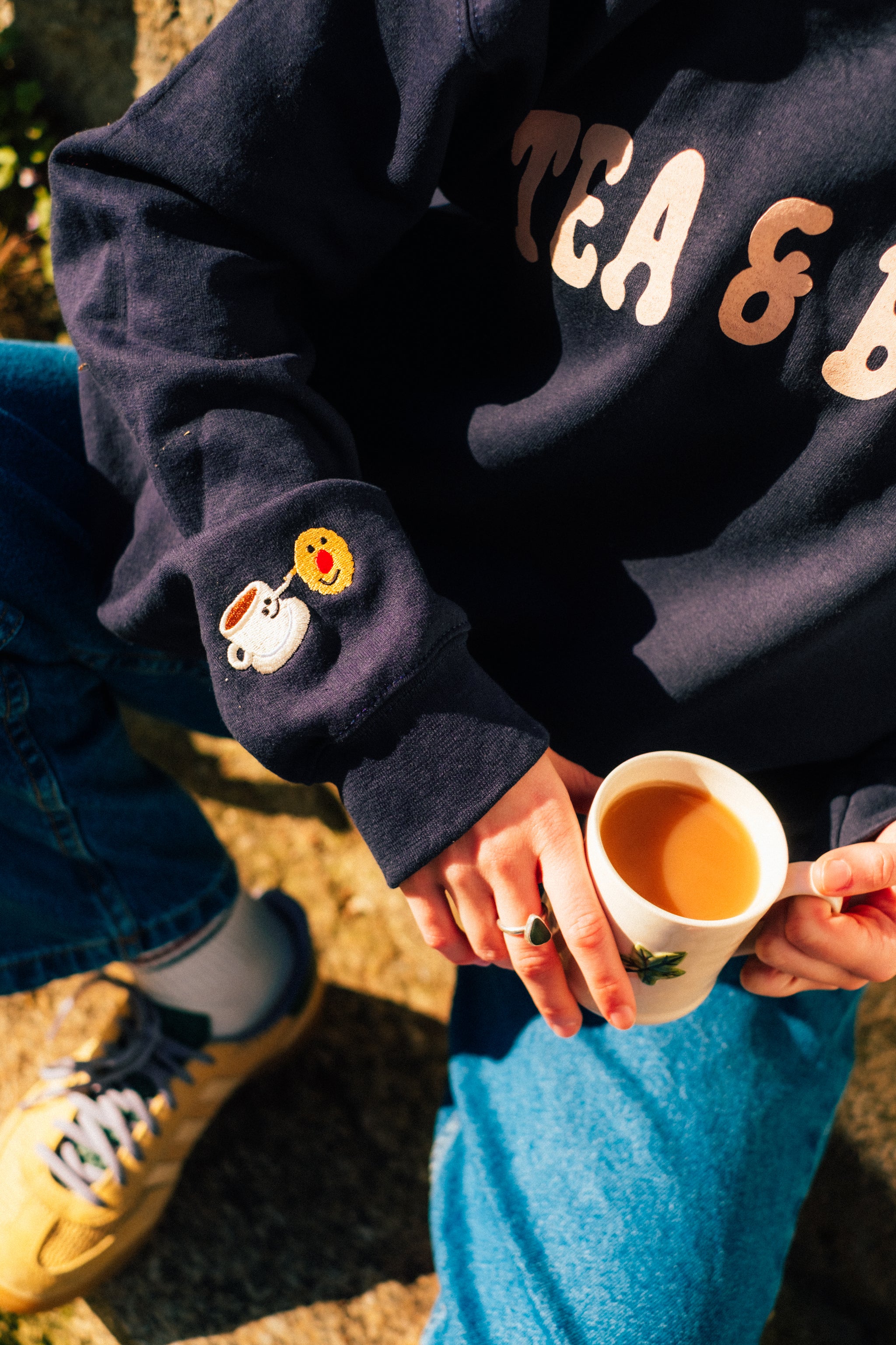 The Tea & Biccies Oversized Sweatshirt - Limpet Store