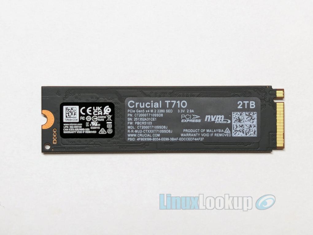 Crucial T710 2TB SSD Review | Linuxlookup