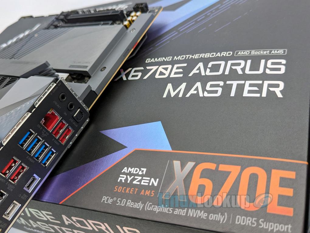 GIGABYTE X670E AORUS MASTER Motherboard Review | Linuxlookup