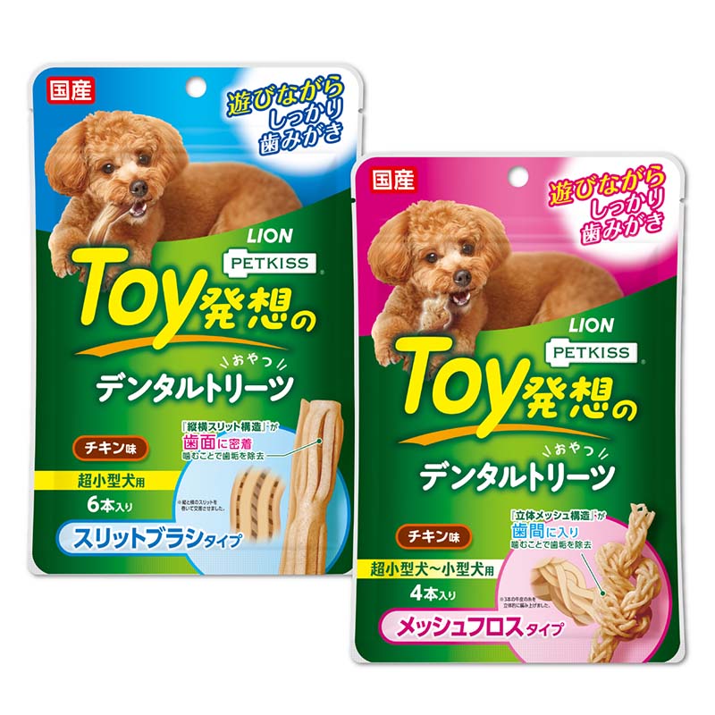 PETKISS Toy発想のデンタルトリーツ メッシュフロスタイプ 超小型犬