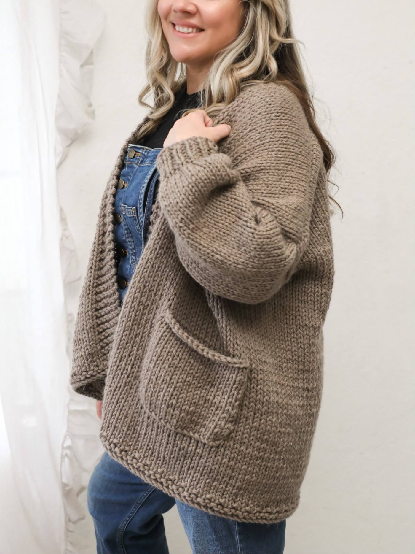 Knit Kit -Stone Cardigan – Lion Brand Yarn