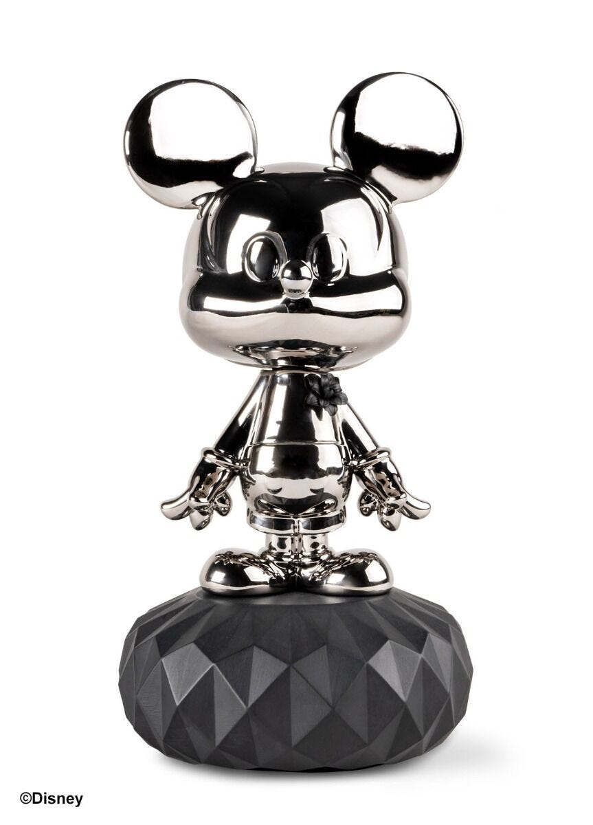 Mickey Mouse Platinum Sculpture | リヤドロ公式オンライン