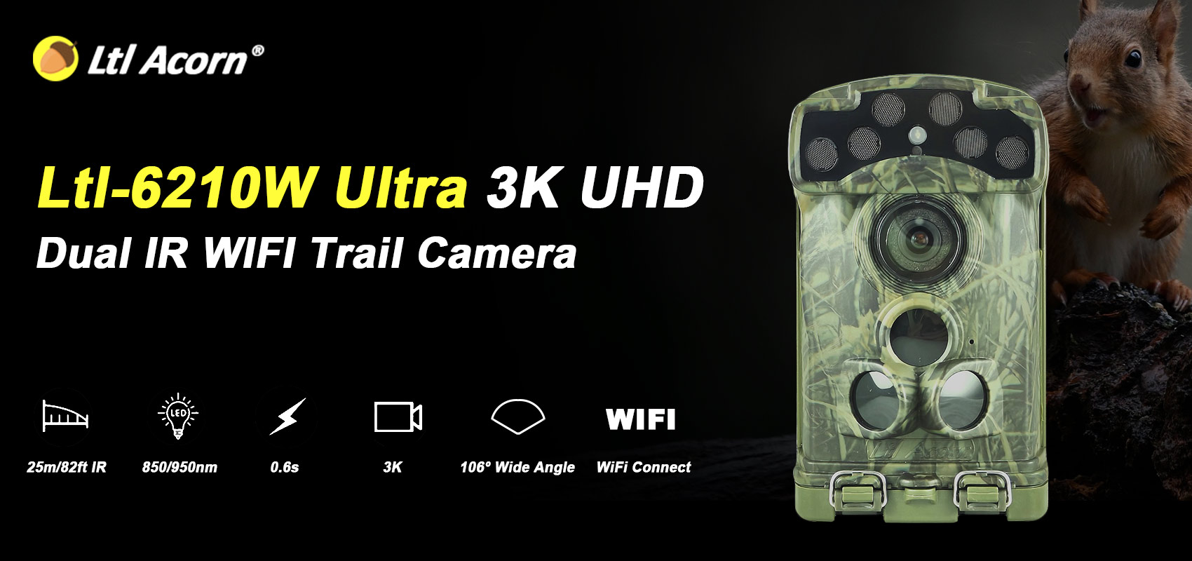 Ltl Acorn Ltl-6210W ULTRA | 3K UHD WiFi Trail Camera | LtlAcorn