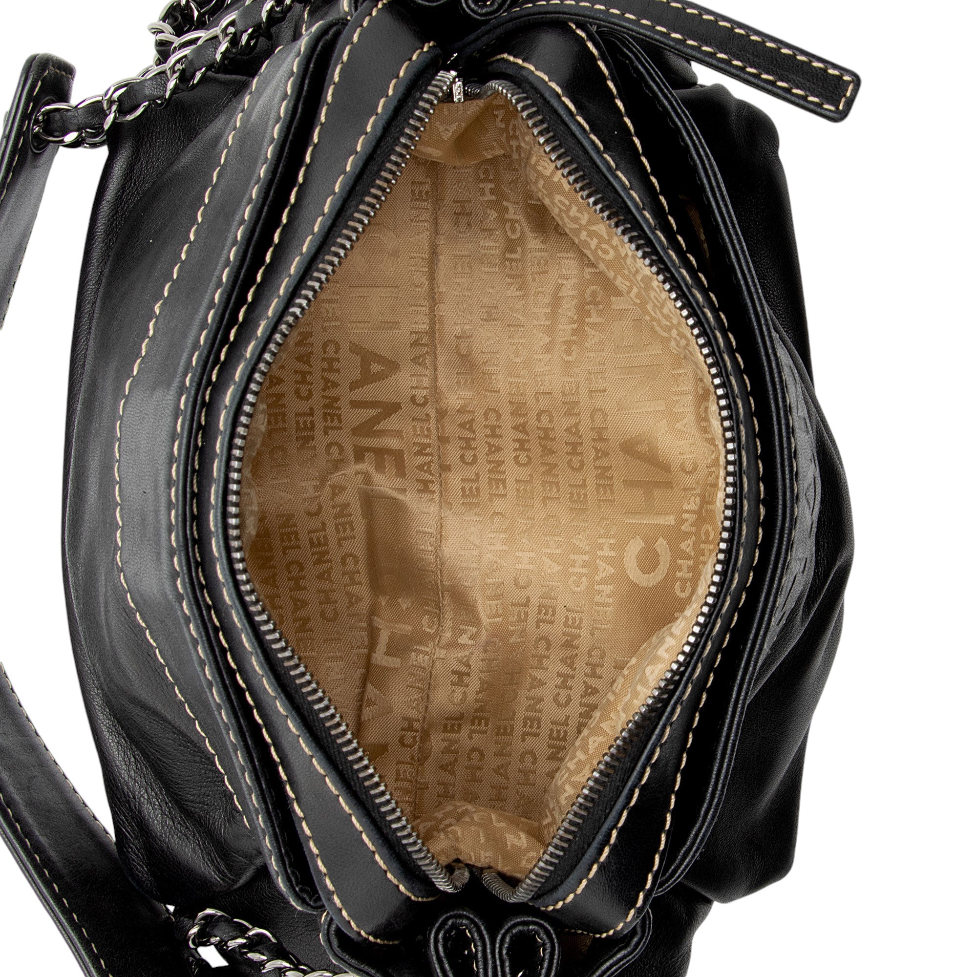 Chanel Lambskin LAX Accordion Shoulder Bag (SHF-8qR2yb)