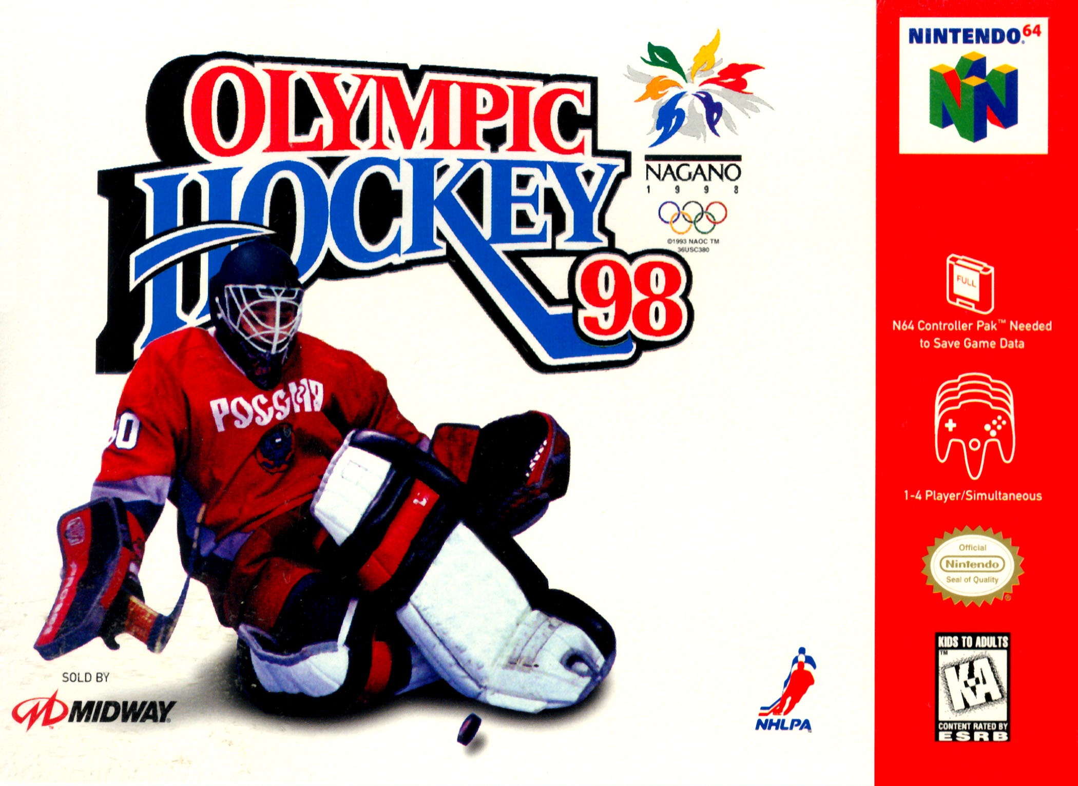 Olympic Hockey Nagano '98 Nintendo 64 Game