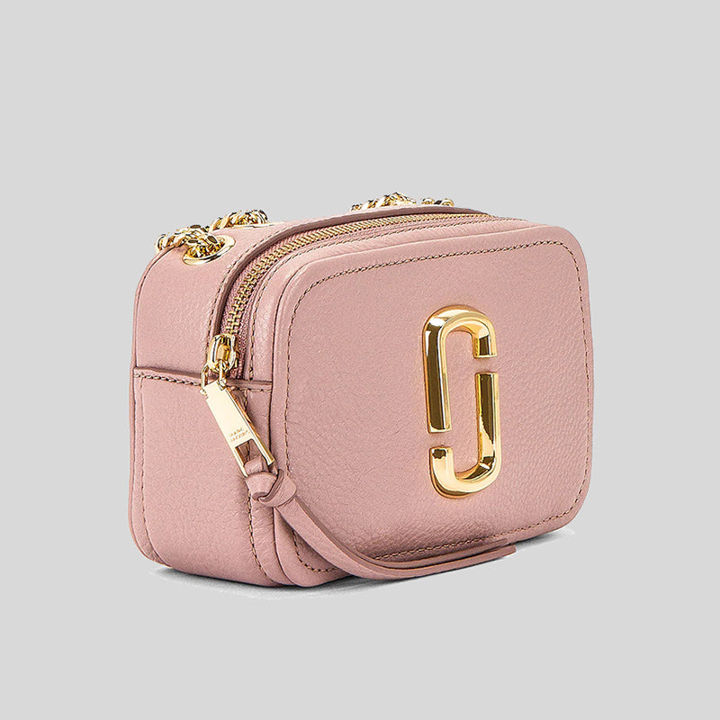 MARC JACOBS The Glam Shot Leather Crossbody H121L01FA21 Adobe Rose