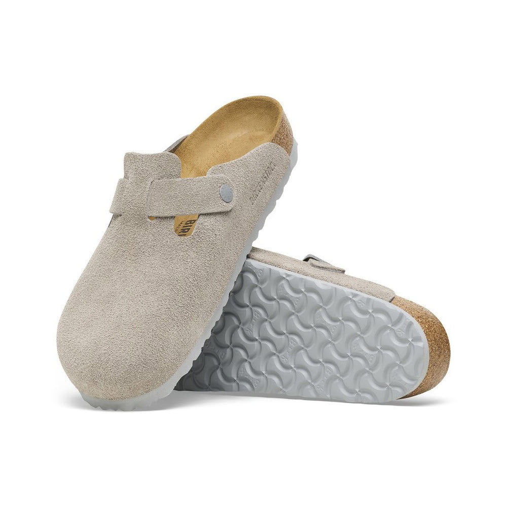 BIRKENSTOCK BOSTON SOFT FOOTBED STONE COIN - WOMENS - Lamey