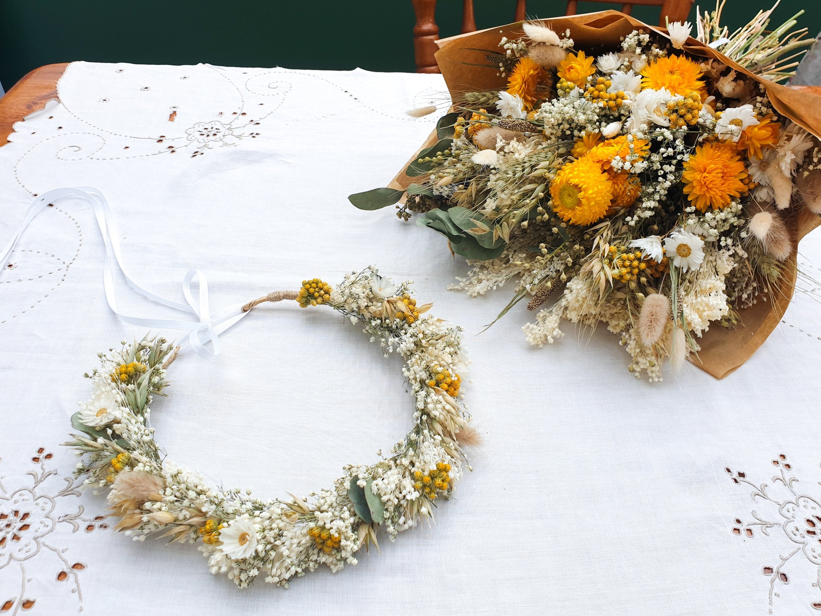 Daisy Flower Crown- Summer Gold Collection – Lytton Rose Botanical