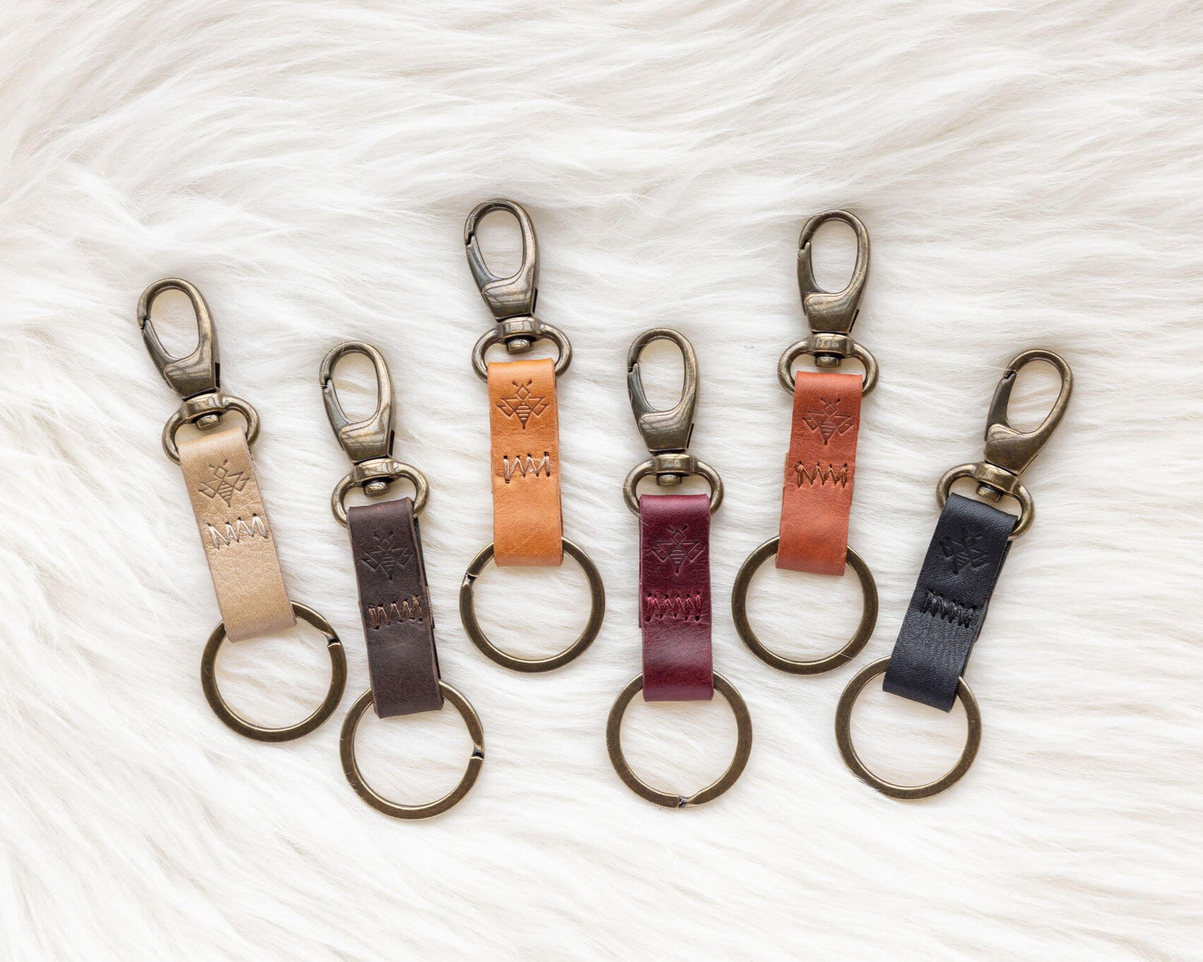 Black Keychain | Lyons Leather Co.