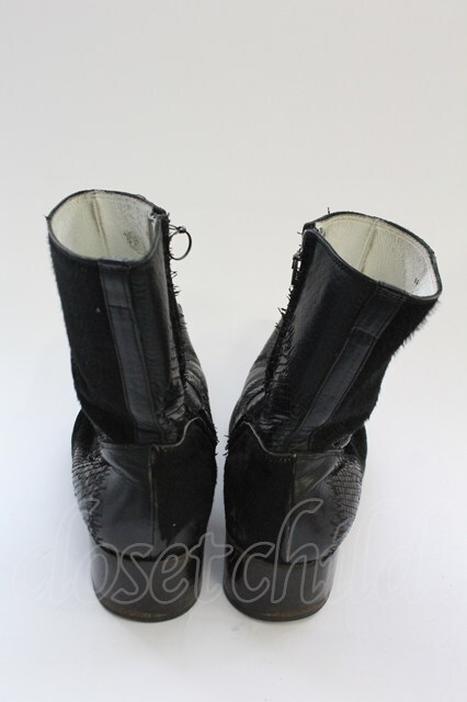 Hiromu Takahara / パッチワークレザーショートブーツ 42（約27cm