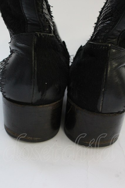 Hiromu Takahara / パッチワークレザーショートブーツ 42（約27cm