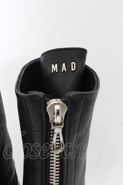 Moonage Devilment（清春） / カウレザーフロントZIPロングブーツ 41