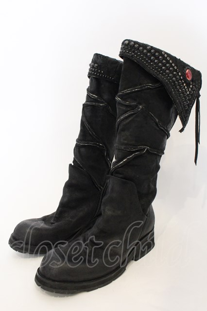 KMRii / Crush Jet Boots CUSTOM ブーツ ブラック O-24-12-29-089-KM