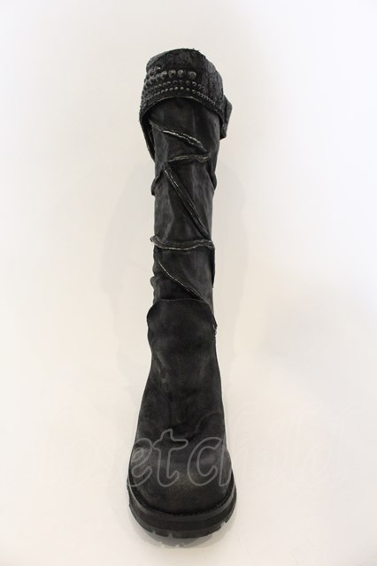 KMRii / Crush Jet Boots CUSTOM ブーツ ブラック O-24-12-29-089-KM
