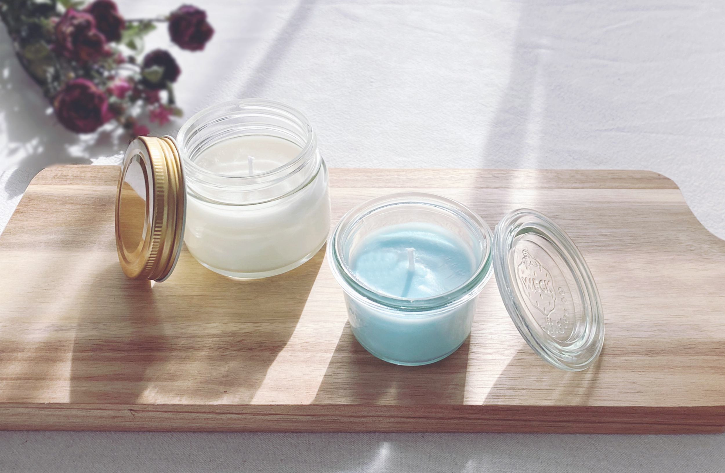 ナチュラル素材をつかったアロマ香るキャンドル | マンデイムーン