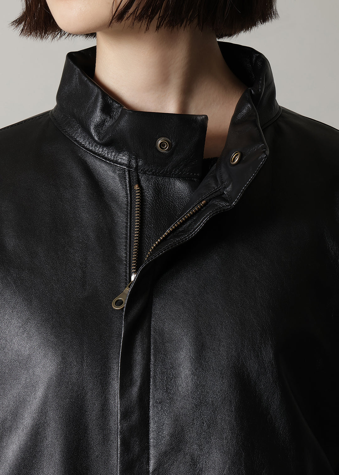 Matou Stand/C Leather Short Jacket – マザーハウス 公式サイト