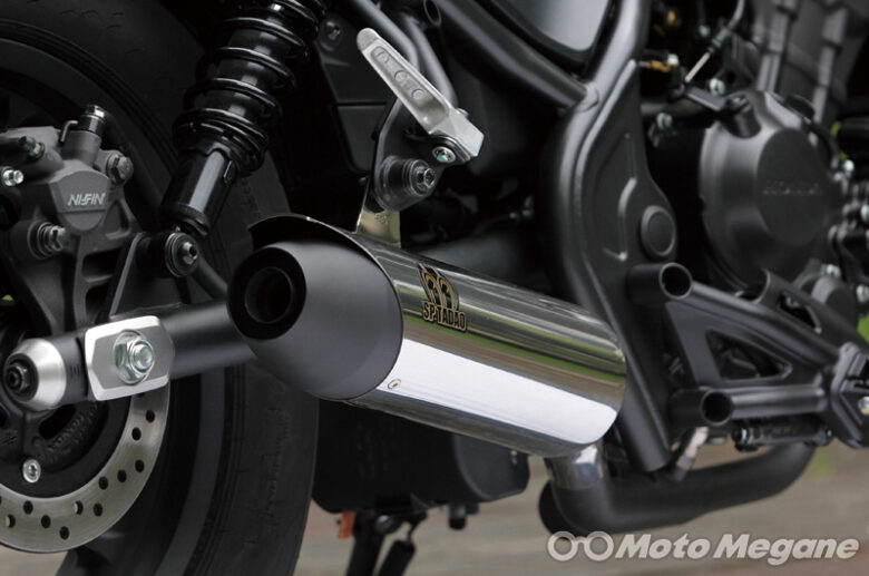 SP忠男からREBEL250用パイプ登場！理想的なトルク特性を実現