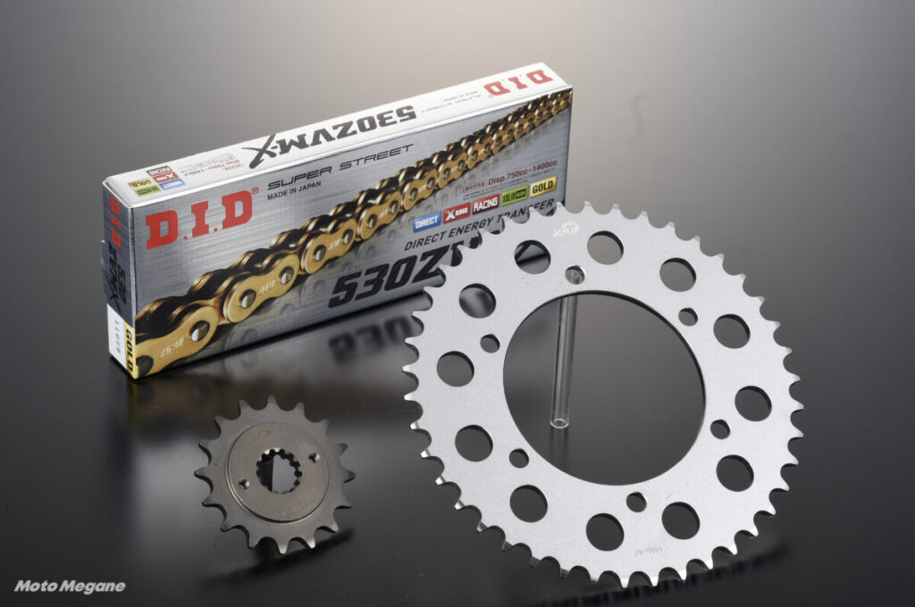 愛車の摩耗、放置してない？ バイク用“前後スプロケ＆チェーン”3点