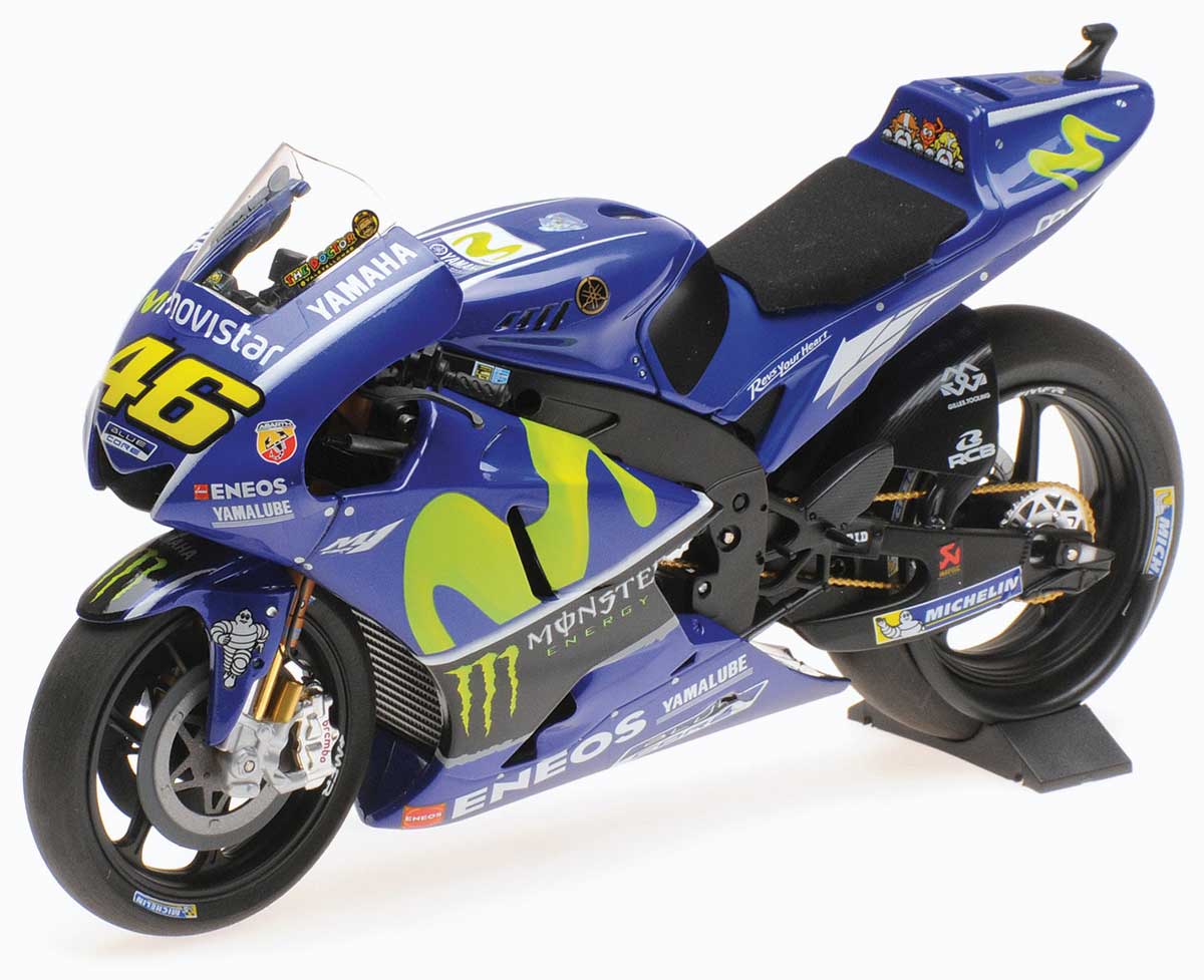 Minichamps 1:12 Valentino Rossi 2017 Yamaha YZR-M1 Diecast Model
