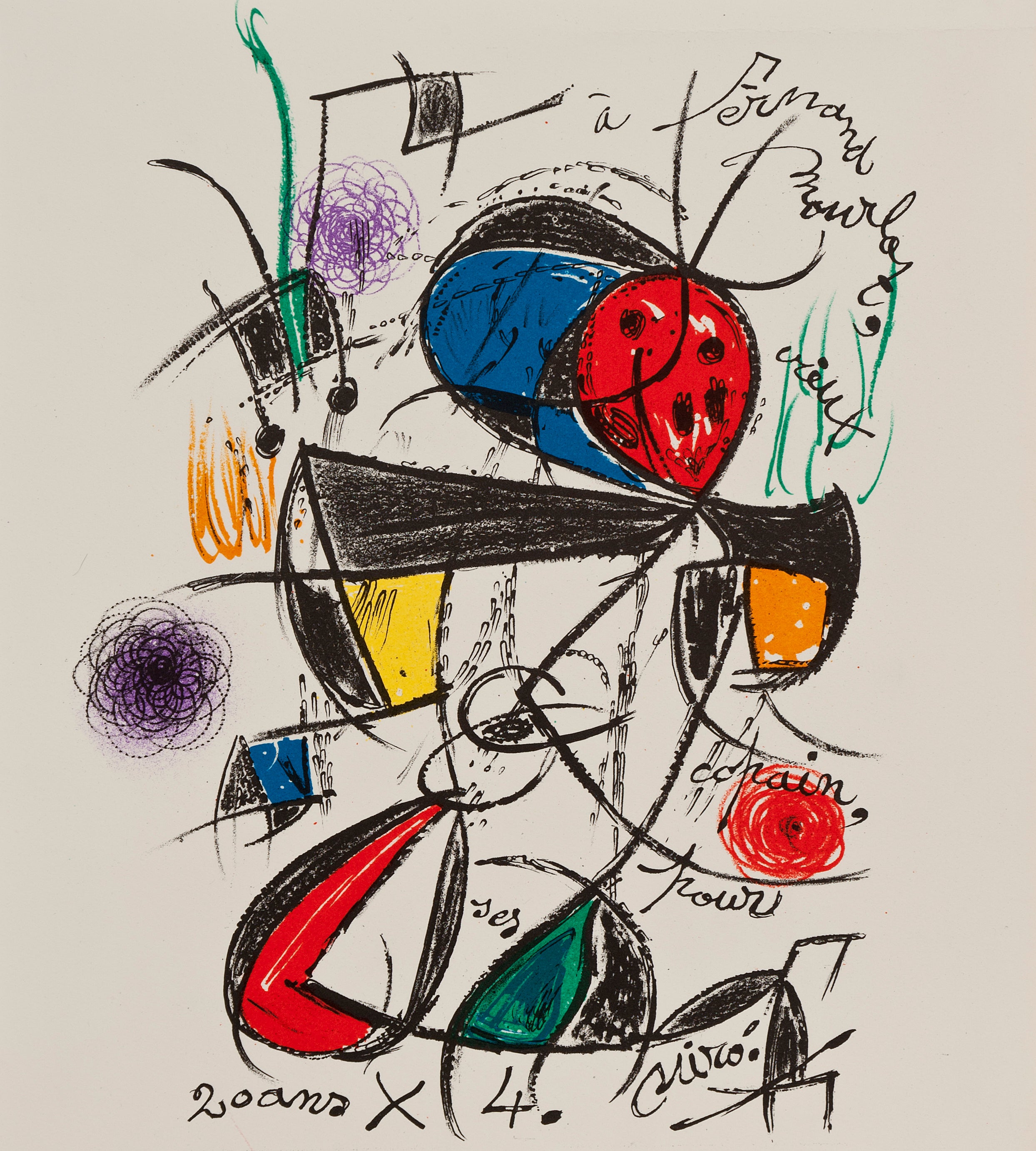 Composition Originale by Joan Miró – Mourlot Editions