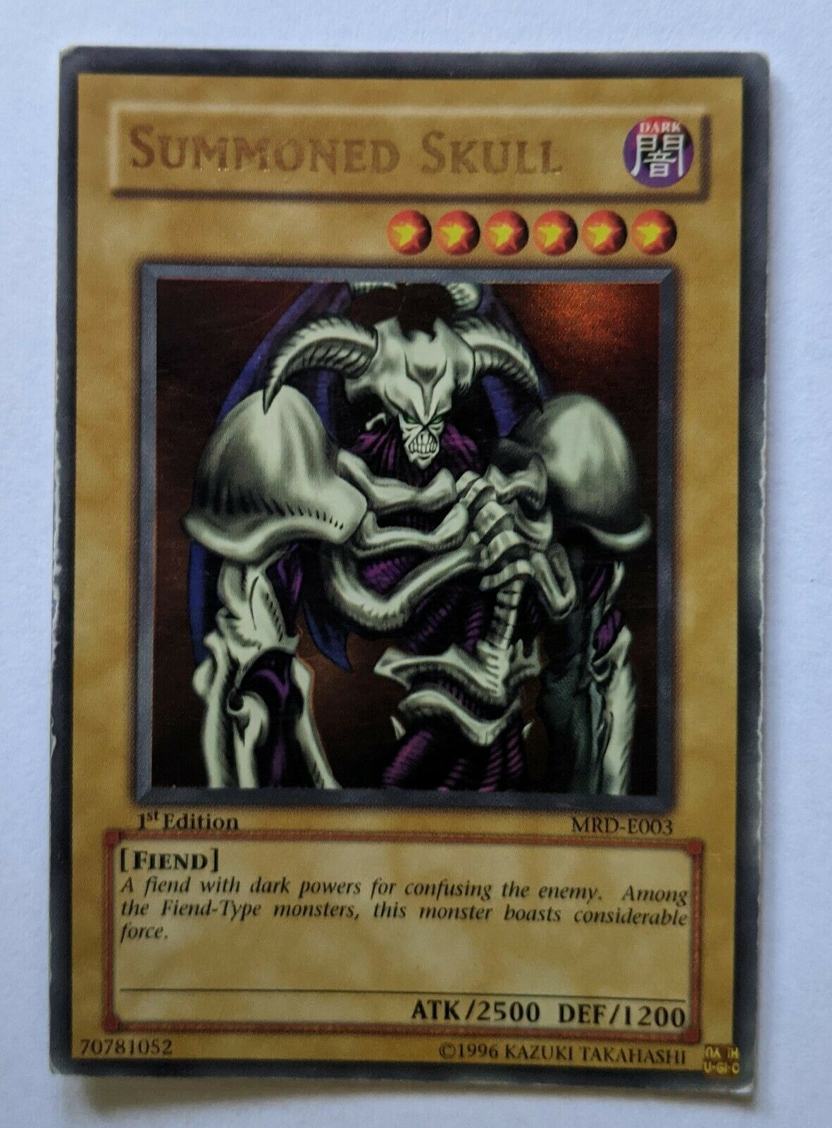 Yugioh! Summoned Skull MRD-E003 Ultra Rare 1st Edition ENGLISH