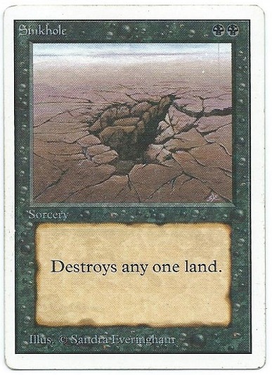 Sinkhole Unlimited Magic the Gathering | MTG Trading Cards | MoxBeta