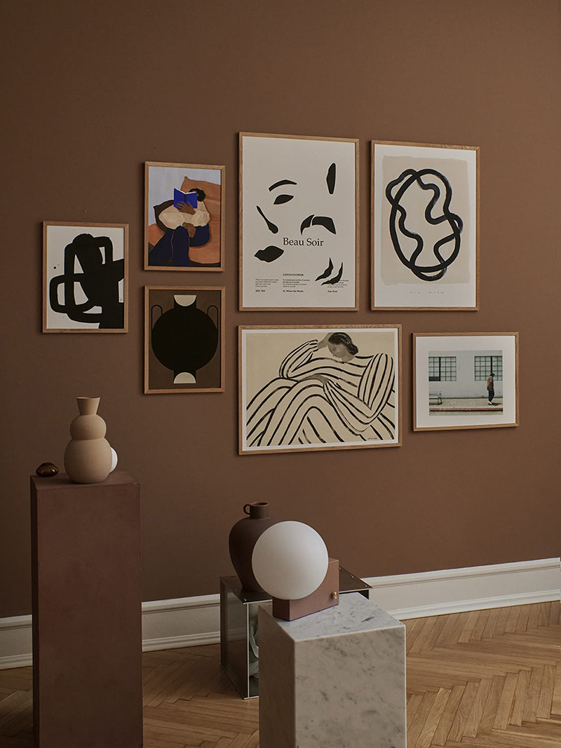 n*◇様 アートポスター Murmurations Brown 北欧 デンマーク n*◇様