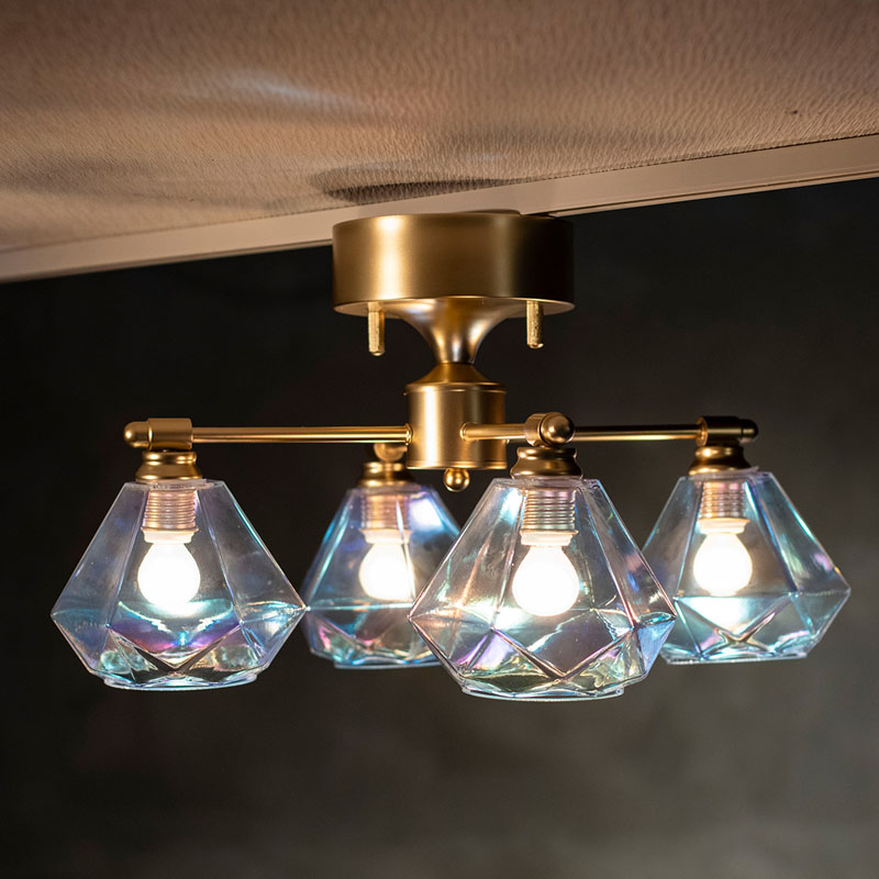 レオンミニ クロス 4灯 シーリングライト ダイニング リビング