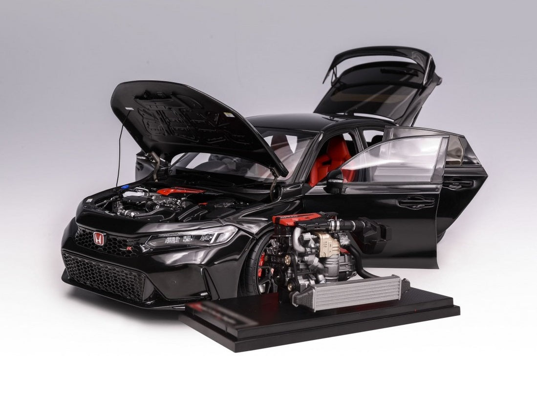 MotorHelix 1:18 Honda Civic Type-R (FL5) in Crystal Black Pearl