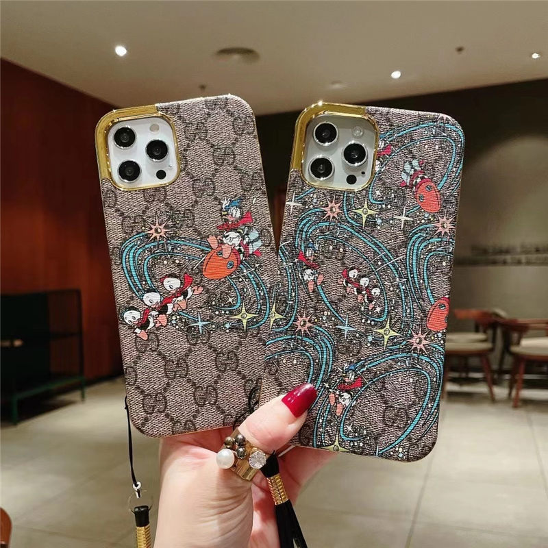 gucci ドナルド iphone16/16proケース ストラップ アイフォン15pro/14