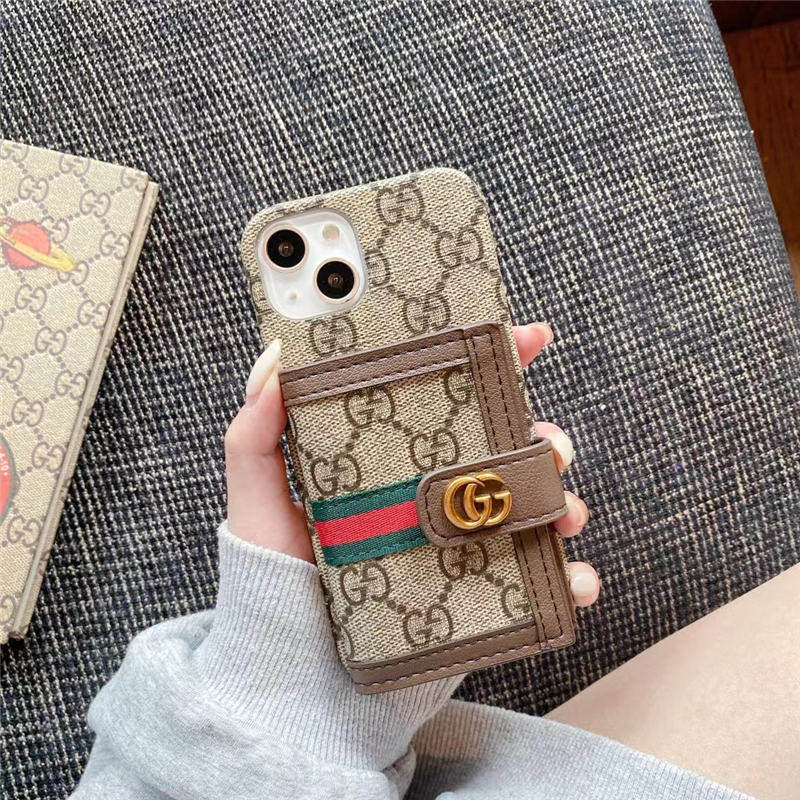 スマホケース17/17pro 財布 代わり gucci風 iphone16/15pro max ケース
