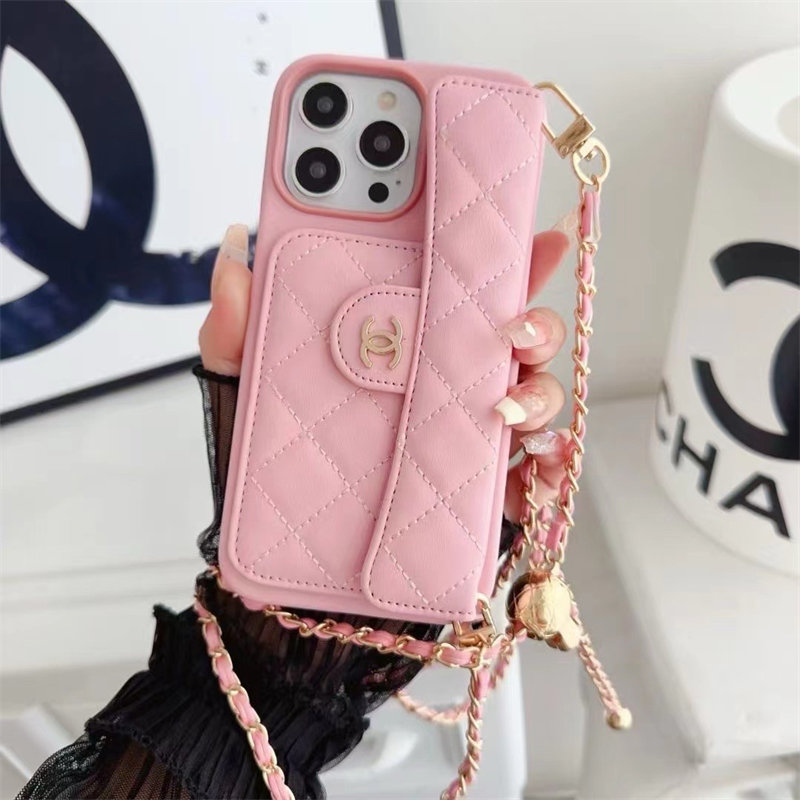 シャネル iphone17pro ケース ショルダー チェーン付き chanel